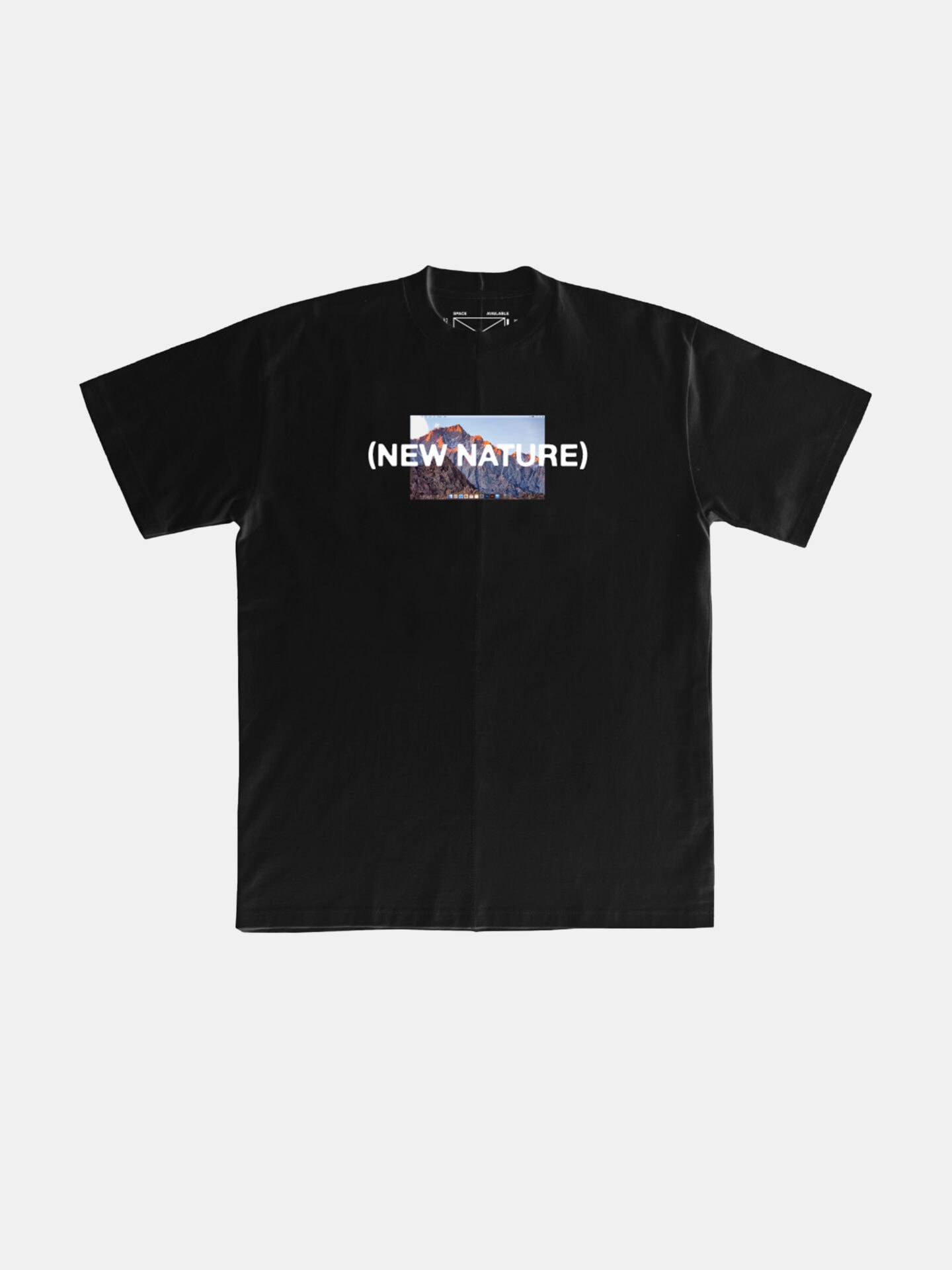 SPACE AVAILABLE NEW NATURE T-SHIRT / BLACK *LAST 1 NIGHTHAWKS SA2023SS019A NIGHTHAWKS