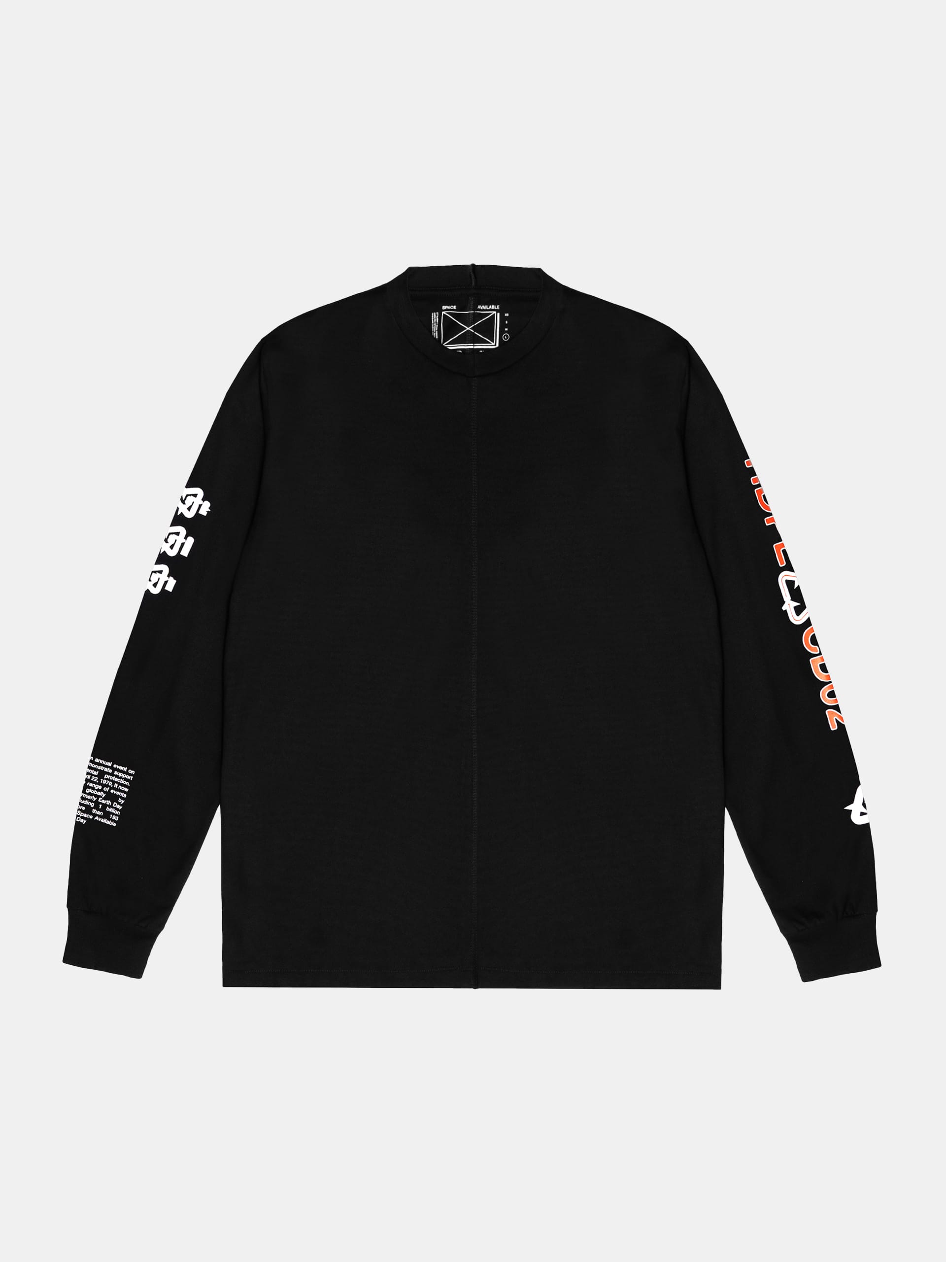 SPACE AVAILABLE RECYCLING STUDIO LONG SLEEVE T *LAST 1 NIGHTHAWKS SA2024SS005A NIGHTHAWKS