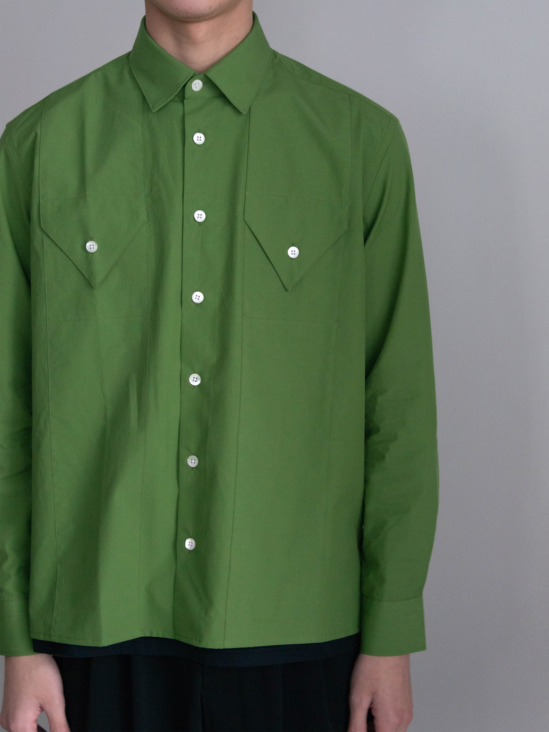 NAMACHEKO REGIMENT SHIRT / Grass Green - NIGHTHAWKS
