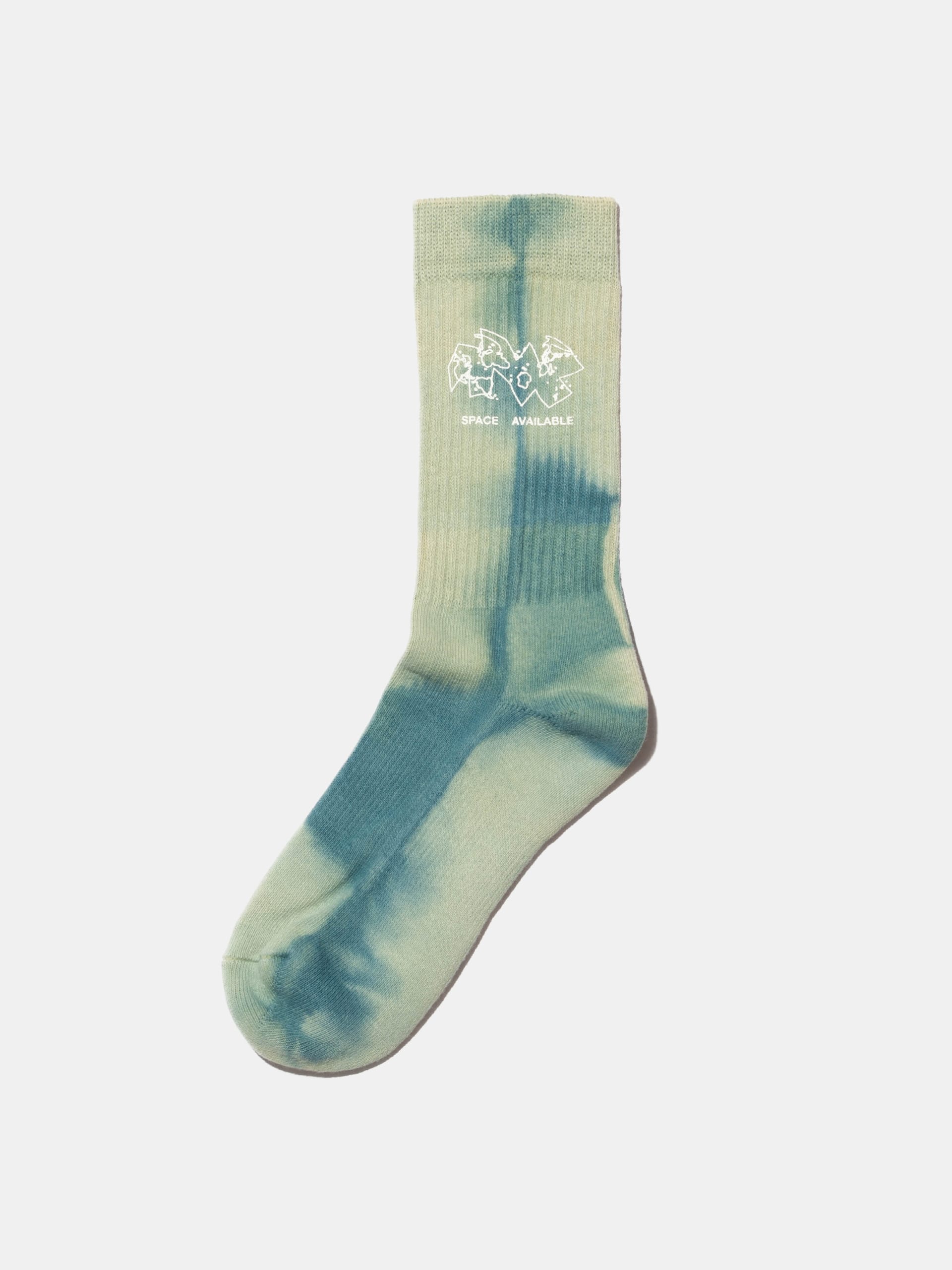 SPACE AVAILABLE Tye Dye Socks / Green NIGHTHAWKS SA2025SS022A NIGHTHAWKS