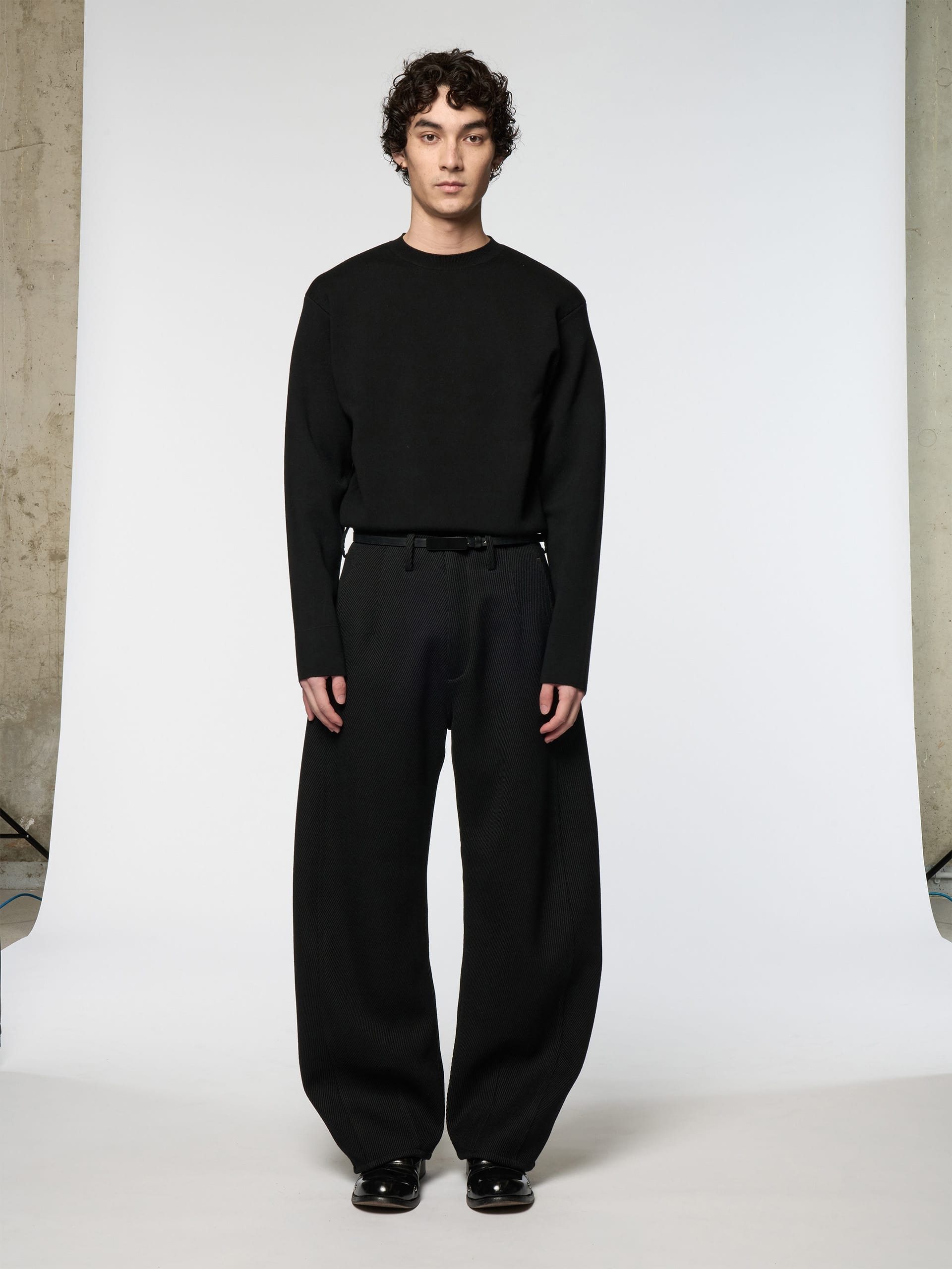 【新品未使用】Omar afridi 25SS flare trousers Omar Afridi Knee Darted Flare Trousers （Grey） - Osaka