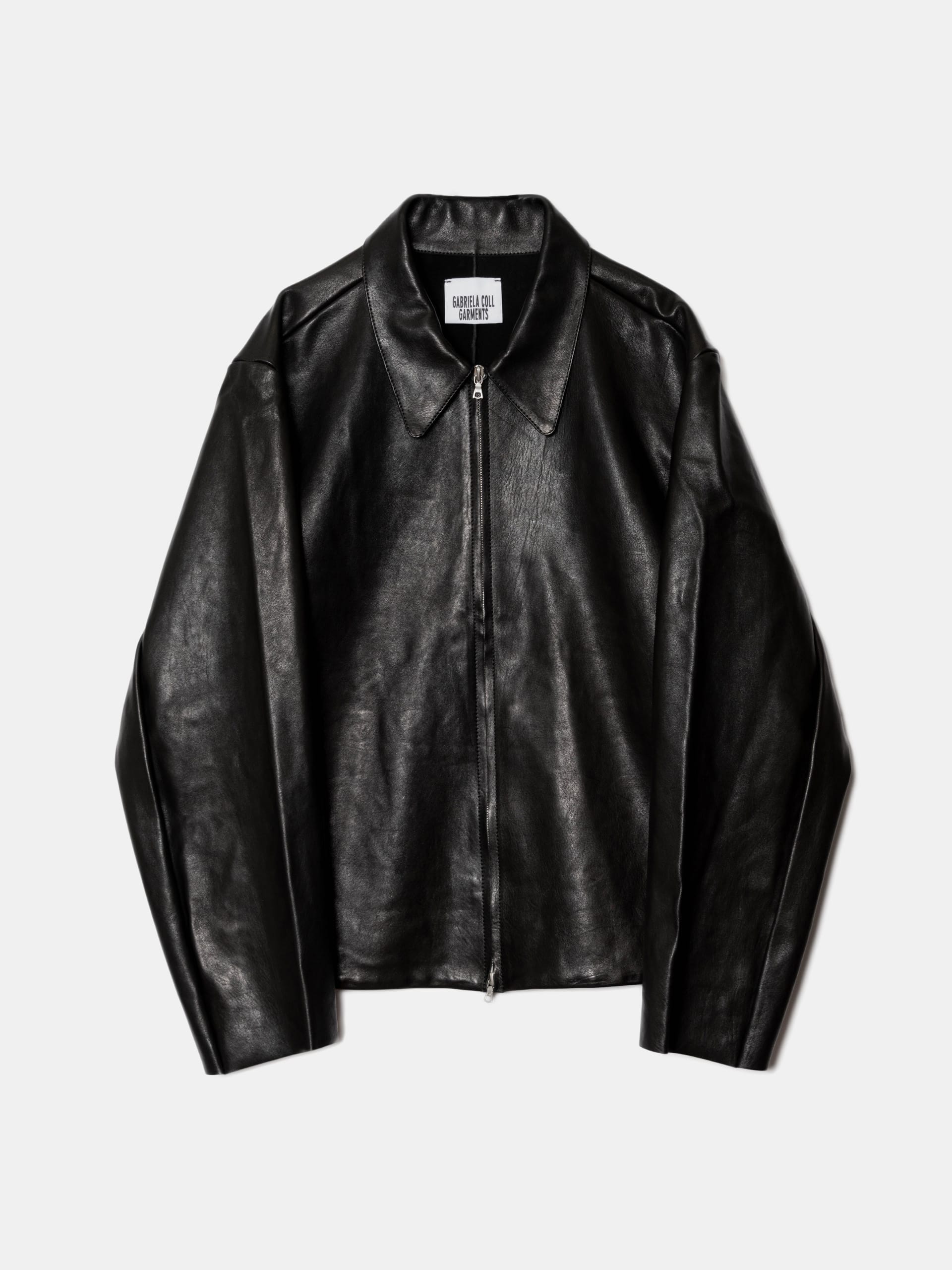 Gabriela Coll Garments Leather Pocket Jacket NIGHTHAWKS GC2025AW001A NIGHTHAWKS