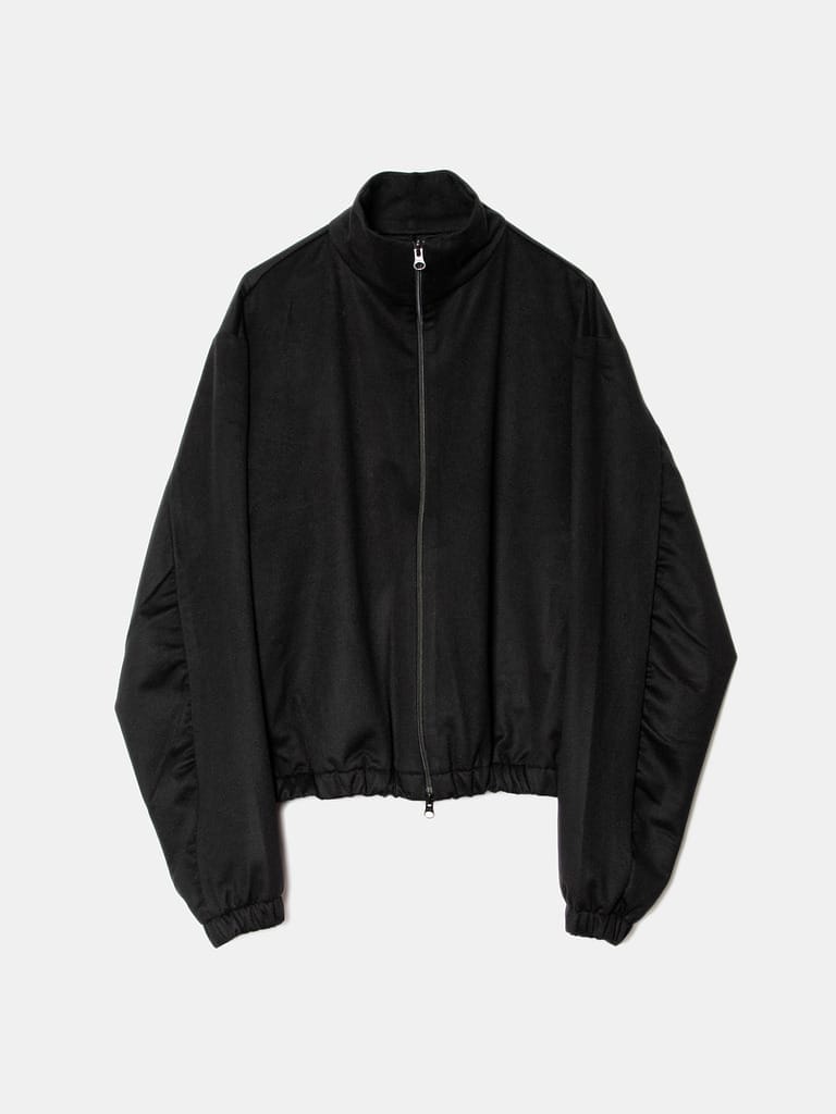 Gabriela Coll Garments Heavy Wool Zipper Jacket - NIGHTHAWKS