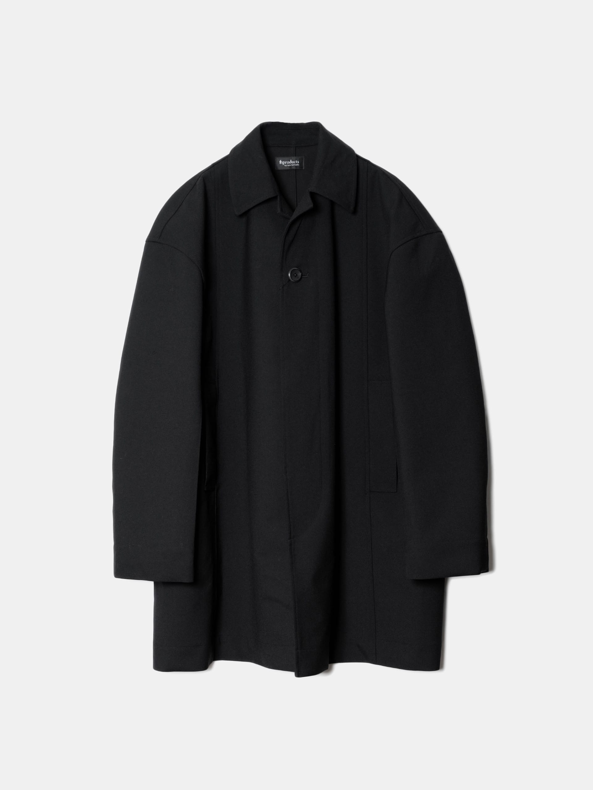 th products Bonding Stand Fall Collar Coat / Black NIGHTHAWKS TH2025AW002A NIGHTHAWKS