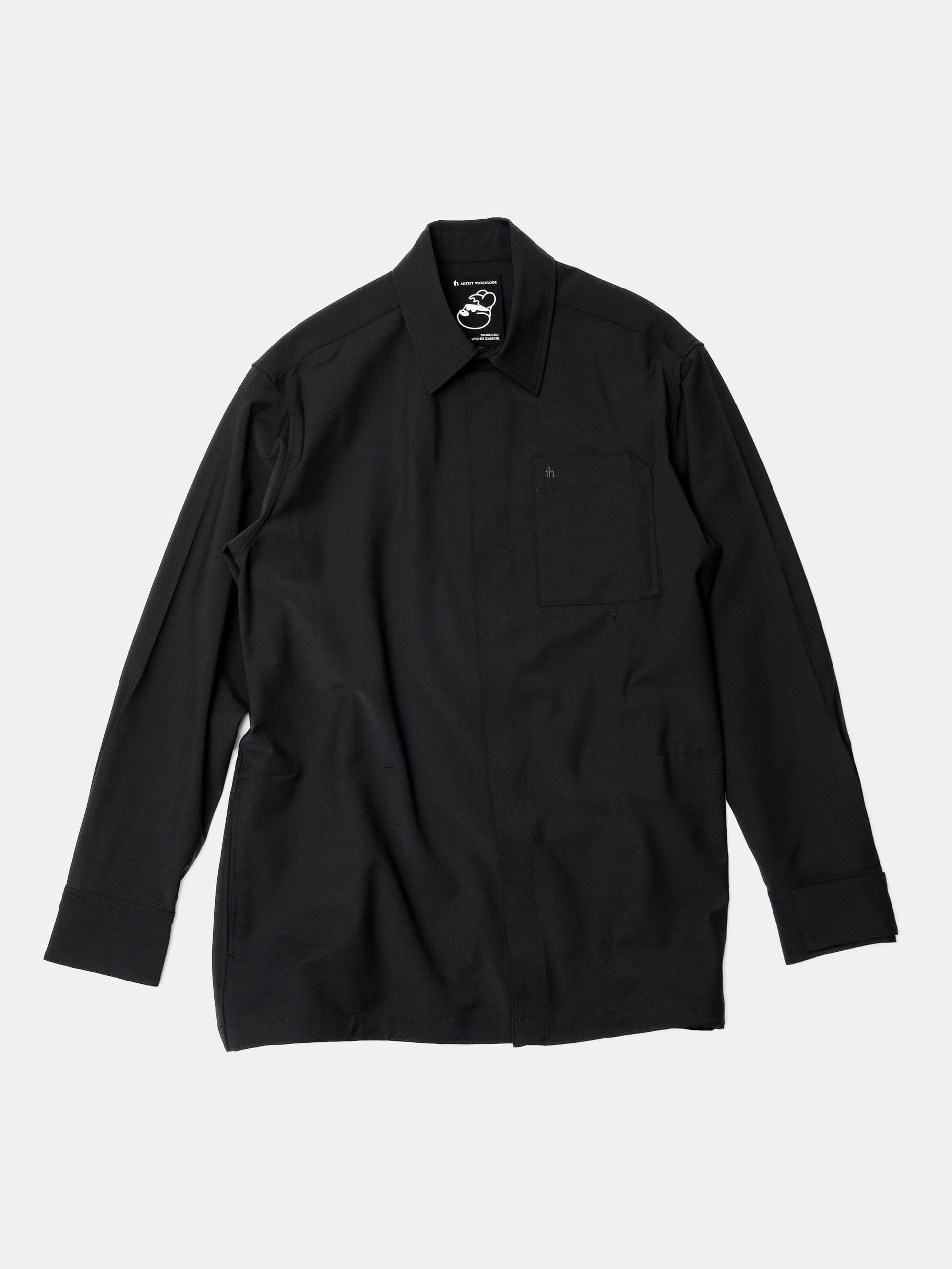 th products Utility Shirt ARTIST WARDROBE / RYOHEI KAMIDE / Black NIGHTHAWKS TH2026SS002A NIGHTHAWKS
