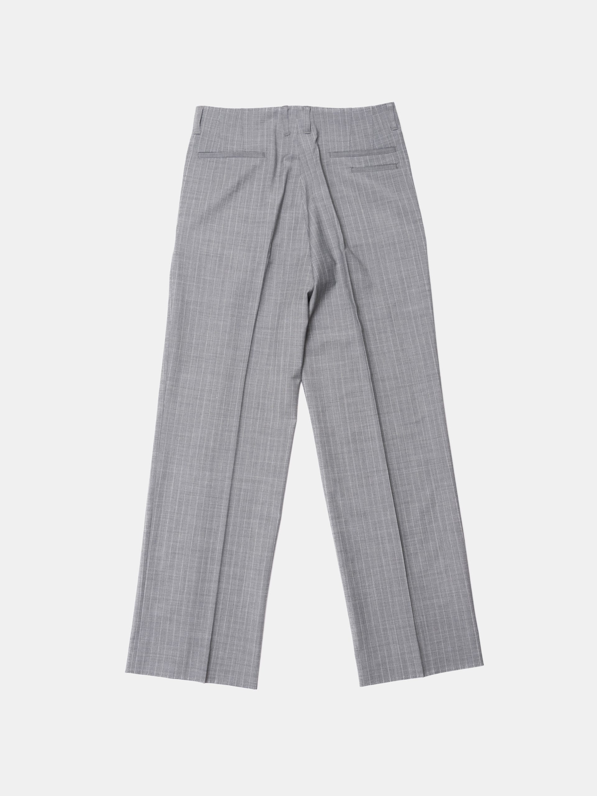 Th Products QUINN / Wide Tailored Pants / Gray Stripe - NIGHTHAWKS