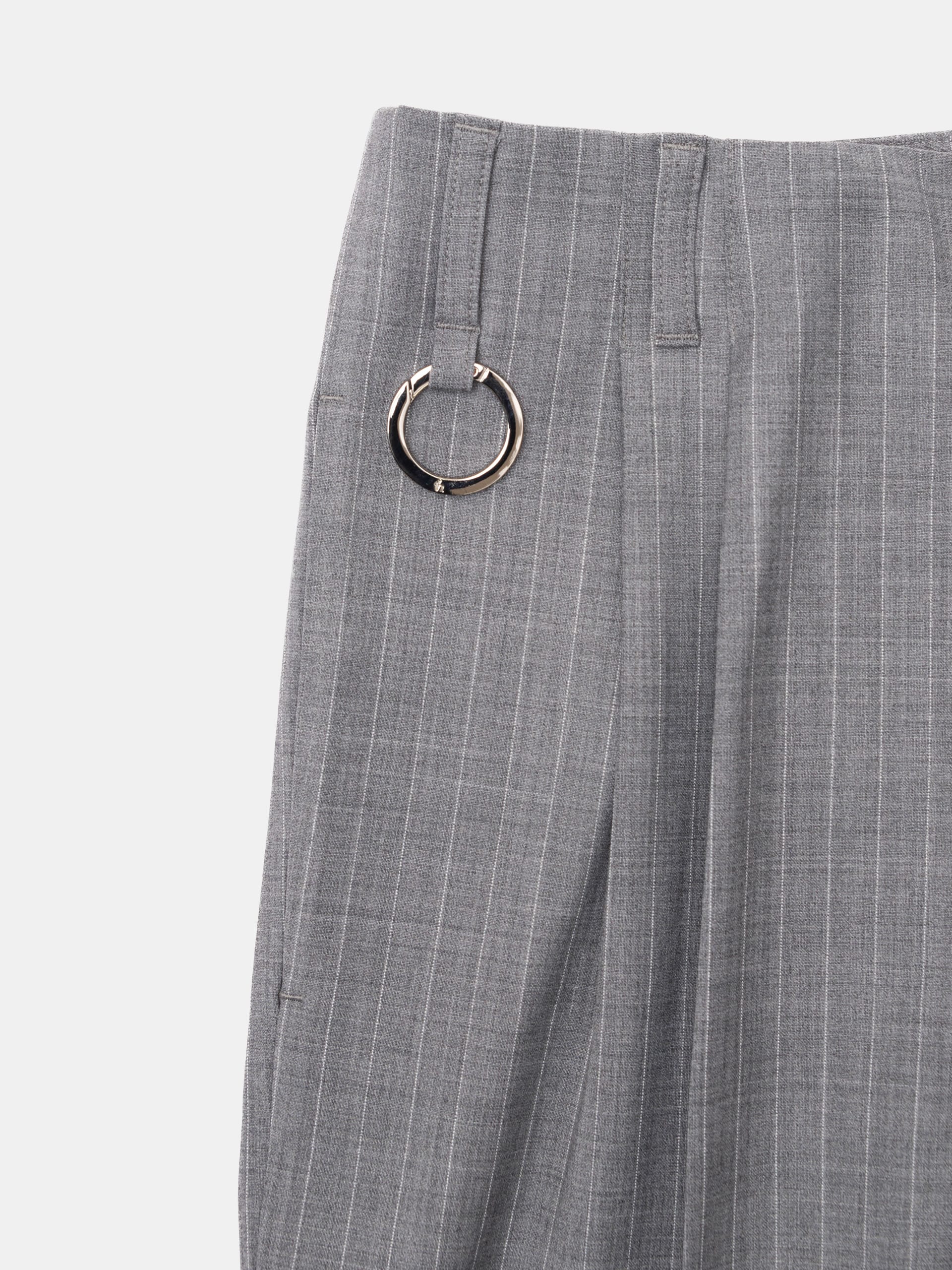 Th Products QUINN / Wide Tailored Pants / Gray Stripe - NIGHTHAWKS